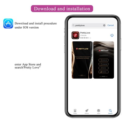 PRETTY LOVE - HECTOR, 12 vibration functions 5 electric shock functions Mobile APP remote control PRETTY LOVE - HECTOR, 12 vibration functions 5 electric shock functions Mobile APP remote control