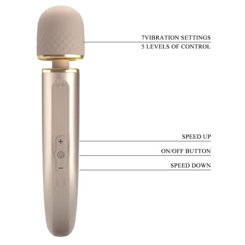 PRETTY LOVE - Interesting Massager Gold 5 levels of speed control 7 vibration functions PRETTY LOVE - Interesting Massager Gold 5 levels of speed control 7 vibration functions