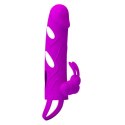 PRETTY LOVE - PENIS SLEEVE WITH BALL STRAP vibration PURPLE PRETTY LOVE - PENIS SLEEVE WITH BALL STRAP vibration PURPLE