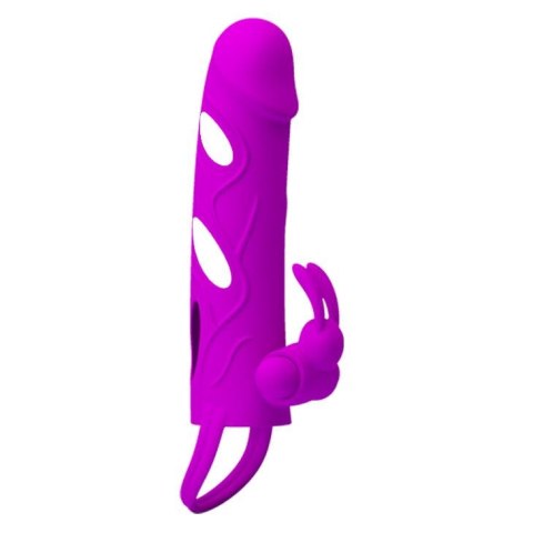 PRETTY LOVE - PENIS SLEEVE WITH BALL STRAP vibration PURPLE PRETTY LOVE - PENIS SLEEVE WITH BALL STRAP vibration PURPLE