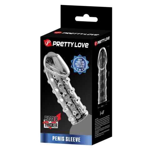 PRETTY LOVE Penis Sleeve, TPR, Waterproof PRETTY LOVE Penis Sleeve, TPR, Waterproof