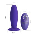 PRETTY LOVE - Remotr control vibrating plug - Youth, Wireless remote control 12 vibration functions Suction base PRETTY LOVE - Remotr control vibrating plug - Youth, Wireless remote control 12 vibration functions Suction base