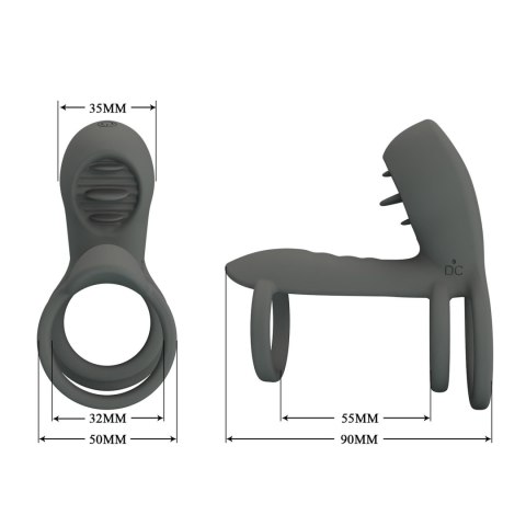 PRETTY LOVE - Master ring, 12 vibration functions 12 licking settings Memory function PRETTY LOVE - Master ring, 12 vibration functions 12 licking settings Memory function