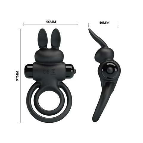 PRETTY LOVE - VIBRANT PENIS RING III Black PRETTY LOVE - VIBRANT PENIS RING III Black