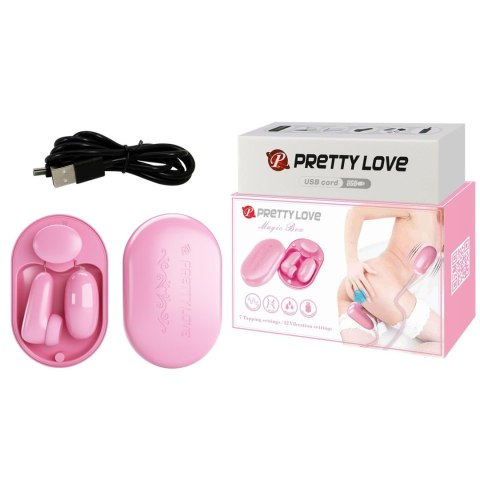 PRETTY LOVE - Magic Box Pink, 12 vibration functions 7 tapping functions PRETTY LOVE - Magic Box Pink, 12 vibration functions 7 tapping functions