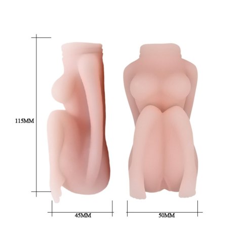 VAGINA AND BREAST MASTURBATOR, TPR, Waterproof VAGINA AND BREAST MASTURBATOR, TPR, Waterproof