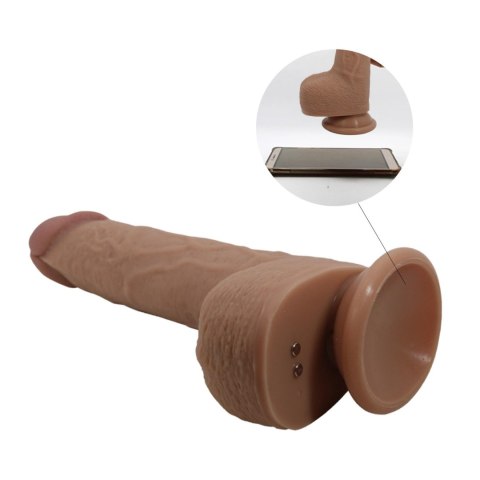 PRETTY LOVE - Tommy 8,9'' Light Brown, 3 vibration functions 3 thrusting settings Suction base Wireless remote control PRETTY LOVE - Tommy 8,9'' Light Brown, 3 vibration functions 3 thrusting settings Suction base Wireless remote control