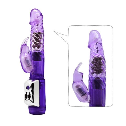 Multi-speed Vibration and Rotation whit pearls, Purple Multi-speed Vibration and Rotation whit pearls, Purple