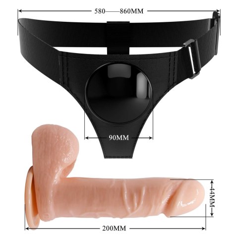 PRETTY LOVE - HARNESS BRIEFS- Tom, Universal Strap-On, 7.4'' Dildo PRETTY LOVE - HARNESS BRIEFS- Tom, Universal Strap-On, 7.4'' Dildo
