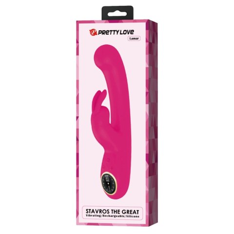 PRETTY LOVE - Lamar dark Pink, 10 vibration functions 9 speed levels PRETTY LOVE - Lamar dark Pink, 10 vibration functions 9 speed levels