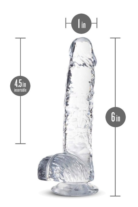 NATURALLY YOURS 6" CRYSTALLINE DILDO DIAMOND NATURALLY YOURS 6" CRYSTALLINE DILDO DIAMOND