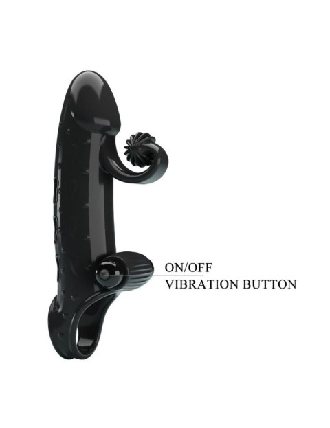 PRETTY LOVE - ROMANCE - VIBRATING PENIS SLEEVE BLACK PRETTY LOVE - ROMANCE - VIBRATING PENIS SLEEVE BLACK