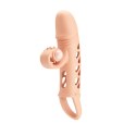 ROMANCE - Penis sleeve, TPE material,vibration, battery LR41*3, Flesh ROMANCE - Penis sleeve, TPE material,vibration, battery LR41*3, Flesh