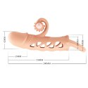 ROMANCE - Penis sleeve, TPE material,vibration, battery LR41*3, Flesh ROMANCE - Penis sleeve, TPE material,vibration, battery LR41*3, Flesh