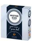 MISTER SIZE 57mm Condoms 3pcs Natural MISTER SIZE 57mm Condoms 3pcs Natural