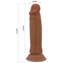 PRETTY LOVE - QUENTIN 7.2"(184mm) Sliding Skin Series TPR, Suction base Bendable PRETTY LOVE - QUENTIN 7.2"(184mm) Sliding Skin Series TPR, Suction base Bendable