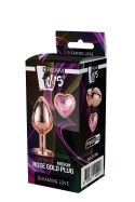 GLEAMING LOVE ROSE GOLD PLUG MEDIUM GLEAMING LOVE ROSE GOLD PLUG MEDIUM