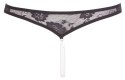 Lace String Pearls black L Lace String Pearls black L
