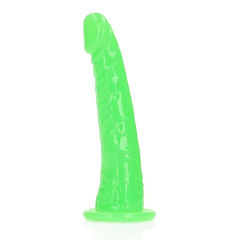 Slim Realistic Dildo with Suction Cup - Glow in the Dark - 6'' / 15,5 cm Slim Realistic Dildo with Suction Cup - Glow in the Dark - 6'' / 15,5 cm