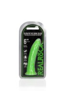 Slim Realistic Dildo with Suction Cup - Glow in the Dark - 6'' / 15,5 cm Slim Realistic Dildo with Suction Cup - Glow in the Dark - 6'' / 15,5 cm