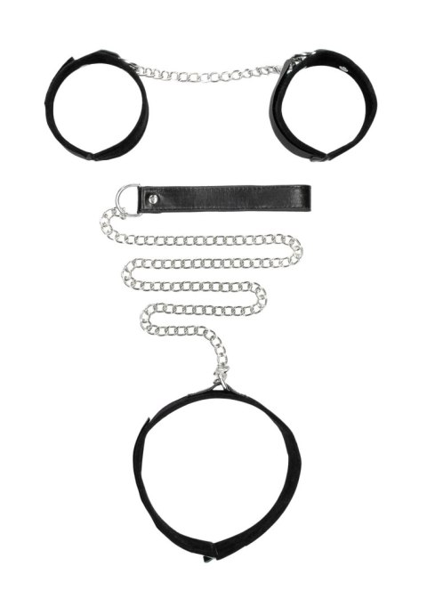 Velcro Collar With Leash And Hand Cuffs Velcro Collar With Leash And Hand Cuffs