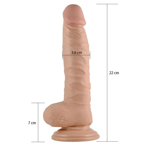 8.5"" Real Extreme Dildo Flesh 8.5"" Real Extreme Dildo Flesh
