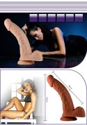 8.5"" Real Extreme Vibrating Dildo Flesh 8.5"" Real Extreme Vibrating Dildo Flesh