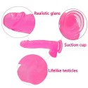 8"" Jelly Studs Crystal Dildo Large Pink 8"" Jelly Studs Crystal Dildo Large Pink