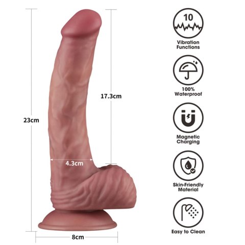 9'' Vibrating Dual Density Power Cock 9'' Vibrating Dual Density Power Cock