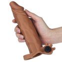 Add 2"" Pleasure X Tender Vibrating Penis Sleeve Brown Add 2"" Pleasure X Tender Vibrating Penis Sleeve Brown
