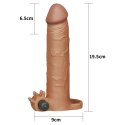 Add 3" Pleasure X Tender Vibrating Penis Sleeve Brown Add 3" Pleasure X Tender Vibrating Penis Sleeve Brown