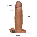 Add 3" Pleasure X Tender Vibrating Penis Sleeve Brown Add 3" Pleasure X Tender Vibrating Penis Sleeve Brown