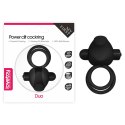 Power Clit Duo Silicone Cockring Black Power Clit Duo Silicone Cockring Black