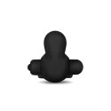 Power Clit Duo Silicone Cockring Black Power Clit Duo Silicone Cockring Black