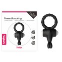 Power Clit Silicone Cockring Black Power Clit Silicone Cockring Black