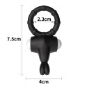 Power Clit Silicone Cockring Black Power Clit Silicone Cockring Black