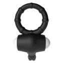 Power Clit Silicone Cockring Black Power Clit Silicone Cockring Black