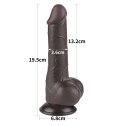 7.5'' Sliding Skin Dual Layer Dong Black 7.5'' Sliding Skin Dual Layer Dong Black
