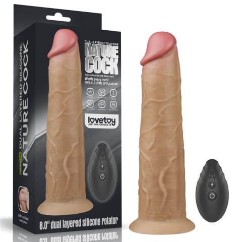 8.0'' Dual Layered Platinum Silicone Rotator 8.0'' Dual Layered Platinum Silicone Rotator