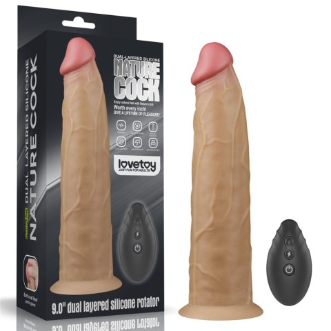 9.0'' Dual Layered Platinum Silicone Rotator 9.0'' Dual Layered Platinum Silicone Rotator