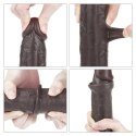 9.0'' Sliding Skin Dual Layer Dong - Black 9.0'' Sliding Skin Dual Layer Dong - Black