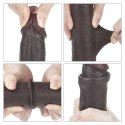 9'' Sliding Skin Dual Layer Dong - Black 9'' Sliding Skin Dual Layer Dong - Black