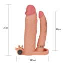 Add 3"" Pleasure X Tender Vibrating Double Penis Sleeve Add 3"" Pleasure X Tender Vibrating Double Penis Sleeve