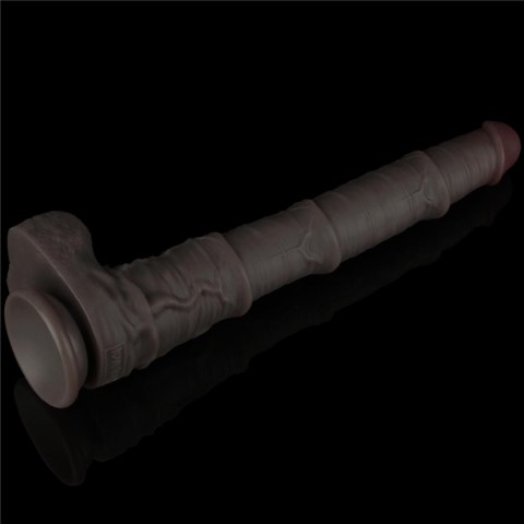 16'' Dual Layered Bendable Silicone Cock XXL(Black) 16'' Dual Layered Bendable Silicone Cock XXL(Black)
