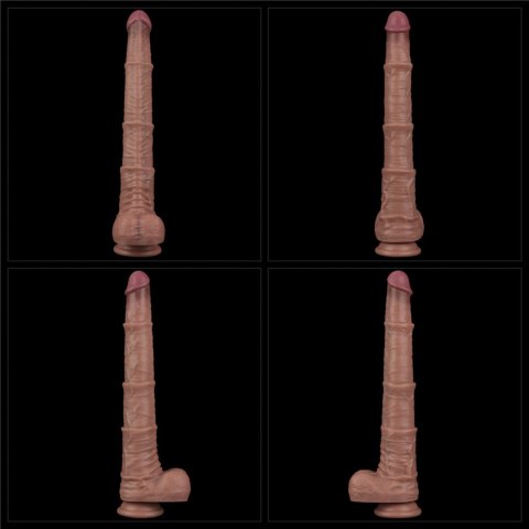 16'' Dual Layered Bendable Silicone Cock XXL(Flesh) 16'' Dual Layered Bendable Silicone Cock XXL(Flesh)