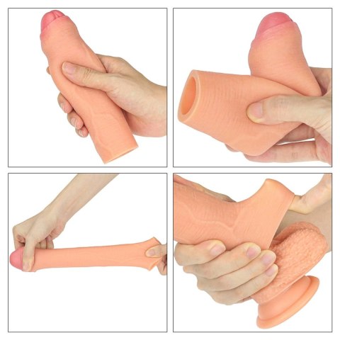 Add 1"" Revolutionary Silicone Nature Extender Uncircumcised Add 1"" Revolutionary Silicone Nature Extender Uncircumcised