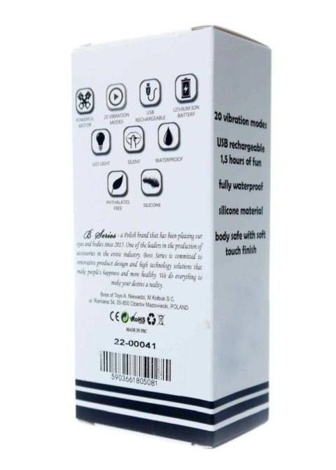 Stymulator-Rechargeable Mini Masager USB 20 Functions - Purple Stymulator-Rechargeable Mini Masager USB 20 Functions - Purple