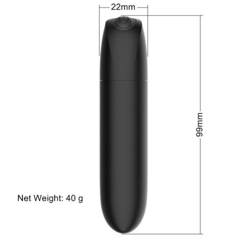 Stymulator-Rechargeable Powerful Bullet Vibrator USB 20 Functions - Matt Black Stymulator-Rechargeable Powerful Bullet Vibrator USB 20 Functions - Matt Black