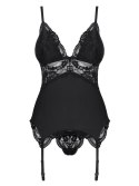 Bielizna-810-COR-1 gorset i stringi czarny S/M Bielizna-810-COR-1 gorset i stringi czarny S/M