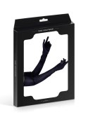 LONG BLACK SATIN GLOVES TU (Size: TU) LONG BLACK SATIN GLOVES TU (Size: TU)